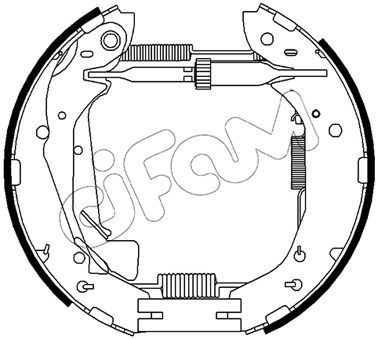 151500 CIFAM Комплект тормозных колодок