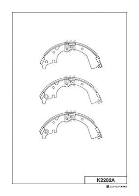 K2282A MK Kashiyama Комплект тормозных колодок