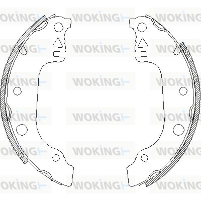 Z402900 WOKING Комплект тормозных колодок