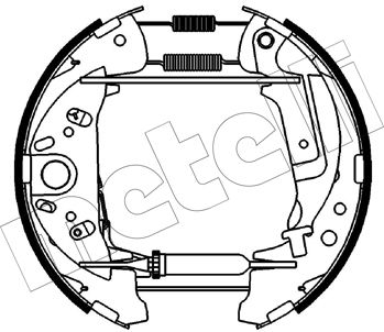 510542 METELLI Комплект тормозных колодок
