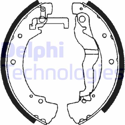 LS1656 DELPHI Комплект тормозных колодок