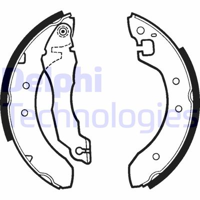 LS1269 DELPHI Комплект тормозных колодок