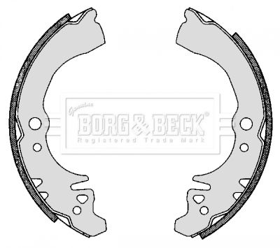 BBS6298 BORG & BECK Комплект тормозных колодок