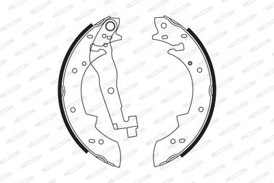 FSB526 FERODO Комплект тормозных колодок