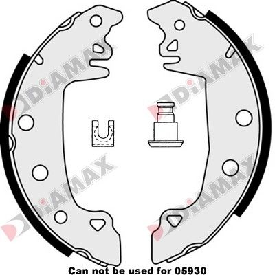 N01067 DIAMAX Комплект тормозных колодок