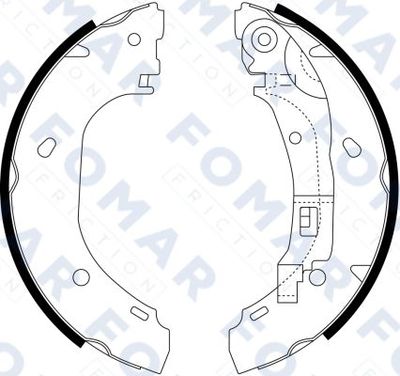 FO9066 FOMAR Friction Комплект тормозных колодок