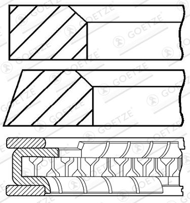 WG1096516 WILMINK GROUP Комплект поршневых колец