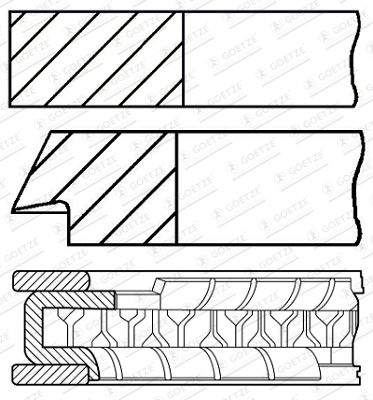 WG1938982 WILMINK GROUP Комплект поршневых колец