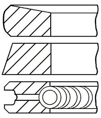 PR271050 FAI AutoParts Комплект поршневых колец