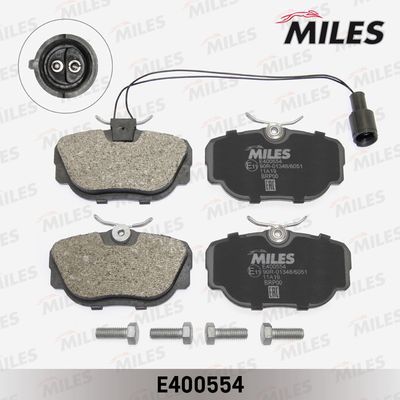 E400554 MILES Комплект тормозных колодок, дисковый тормоз