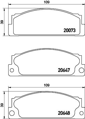 PCP1534 DON Комплект тормозных колодок, дисковый тормоз