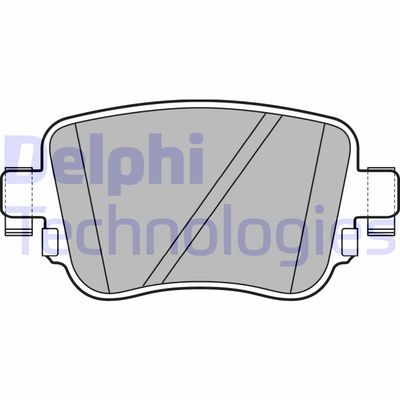 LP2709 DELPHI Комплект тормозных колодок, дисковый тормоз