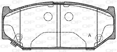 BPA138111 OPEN PARTS Комплект тормозных колодок, дисковый тормоз