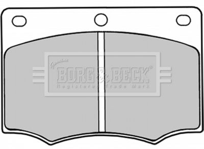 BBP1044 BORG & BECK Комплект тормозных колодок, дисковый тормоз