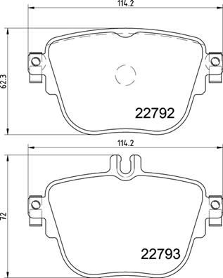 P50141 BREMBO Комплект тормозных колодок, дисковый тормоз