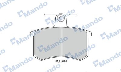 MBF015365 MANDO Комплект тормозных колодок, дисковый тормоз