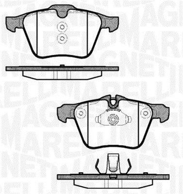 363916060823 MAGNETI MARELLI Комплект тормозных колодок, дисковый тормоз