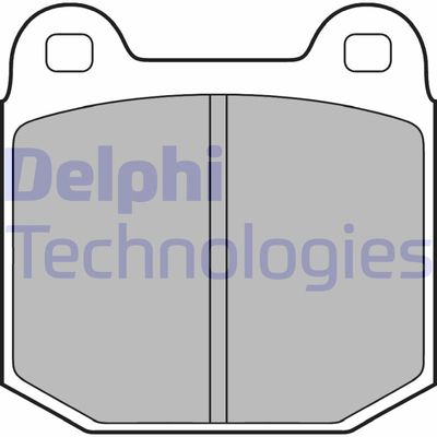 LP1814 DELPHI Комплект тормозных колодок, дисковый тормоз