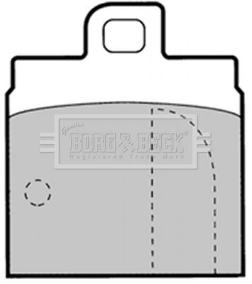 BBP1308 BORG & BECK Комплект тормозных колодок, дисковый тормоз