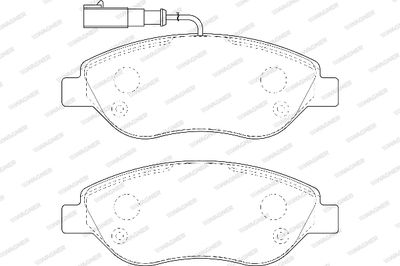 WBP23711A WAGNER Комплект тормозных колодок, дисковый тормоз
