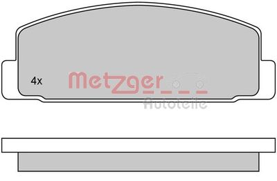 1170088 METZGER Комплект тормозных колодок, дисковый тормоз