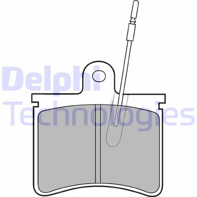 LP228 DELPHI Комплект тормозных колодок, дисковый тормоз