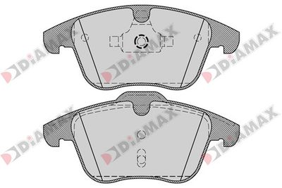 N09384 DIAMAX Комплект тормозных колодок, дисковый тормоз