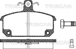 811025189 TRISCAN Комплект тормозных колодок, дисковый тормоз