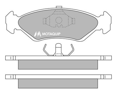 LVXL536 MOTAQUIP Комплект тормозных колодок, дисковый тормоз