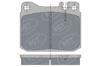 SP103PR SCT - MANNOL Комплект тормозных колодок, дисковый тормоз