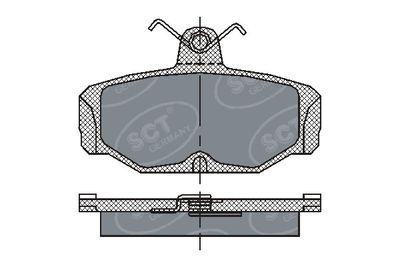 SP161PR SCT - MANNOL Комплект тормозных колодок, дисковый тормоз