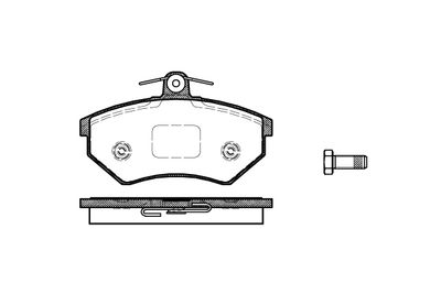 NB20168T16 NEW BLOX Комплект тормозных колодок, дисковый тормоз