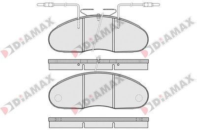 N09216 DIAMAX Комплект тормозных колодок, дисковый тормоз