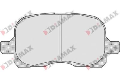 N09768 DIAMAX Комплект тормозных колодок, дисковый тормоз