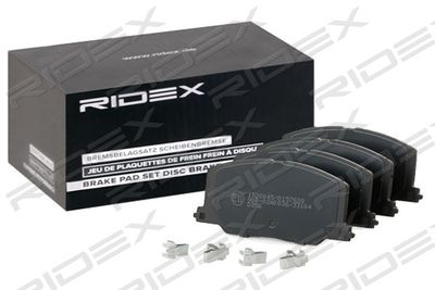 402B0720 RIDEX Комплект тормозных колодок, дисковый тормоз