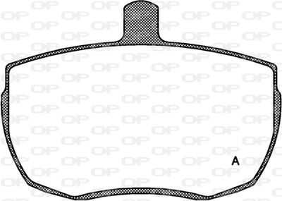 BPA005600 OPEN PARTS Комплект тормозных колодок, дисковый тормоз