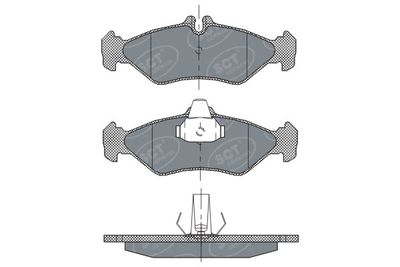 SP301PR SCT - MANNOL Комплект тормозных колодок, дисковый тормоз