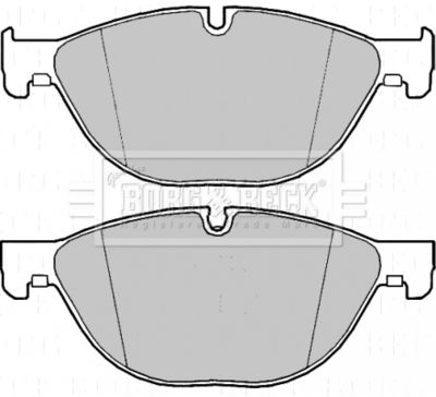 BBP2218 BORG & BECK Комплект тормозных колодок, дисковый тормоз