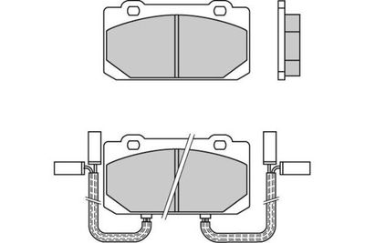 120319 E.T.F. Комплект тормозных колодок, дисковый тормоз