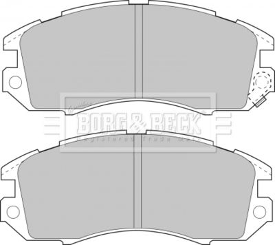BBP1480 BORG & BECK Комплект тормозных колодок, дисковый тормоз
