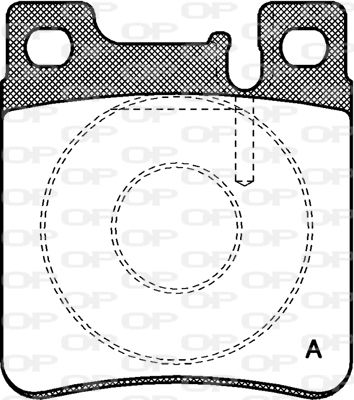 BPA040700 OPEN PARTS Комплект тормозных колодок, дисковый тормоз
