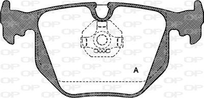 BPA038100 OPEN PARTS Комплект тормозных колодок, дисковый тормоз