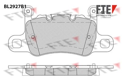 BL2927B1 FTE Комплект тормозных колодок, дисковый тормоз