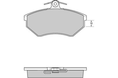 120532 E.T.F. Комплект тормозных колодок, дисковый тормоз