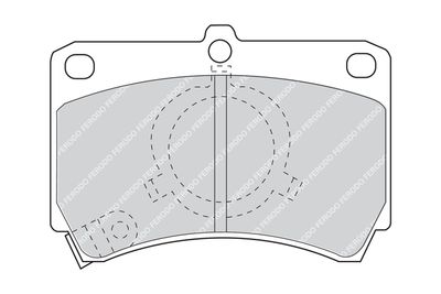 FDB993 FERODO Комплект тормозных колодок, дисковый тормоз