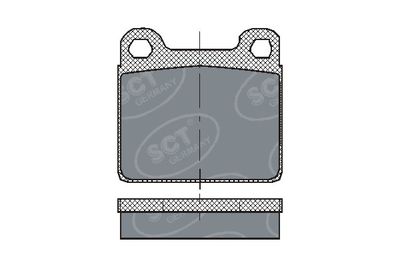 SP126PR SCT - MANNOL Комплект тормозных колодок, дисковый тормоз