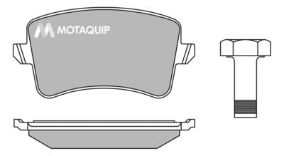LVXL1387 MOTAQUIP Комплект тормозных колодок, дисковый тормоз