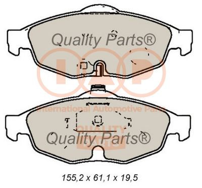 70402042 IAP QUALITY PARTS Комплект тормозных колодок, дисковый тормоз