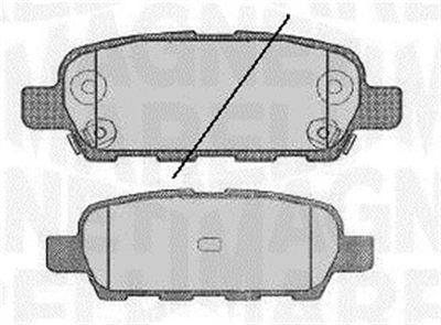 363916060350 MAGNETI MARELLI Комплект тормозных колодок, дисковый тормоз