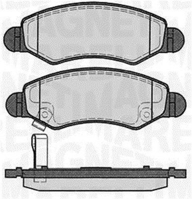 363916060450 MAGNETI MARELLI Комплект тормозных колодок, дисковый тормоз